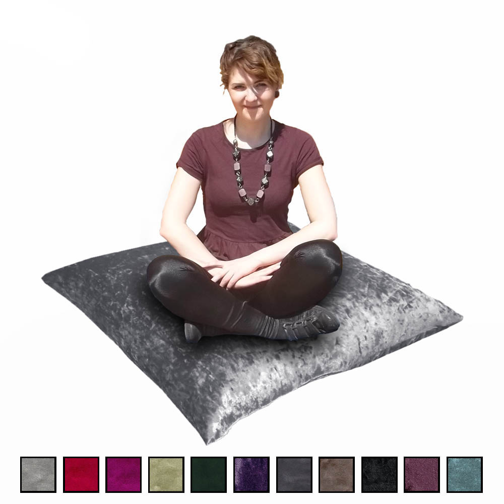 Crushed Velvet Bean Bag Cushions