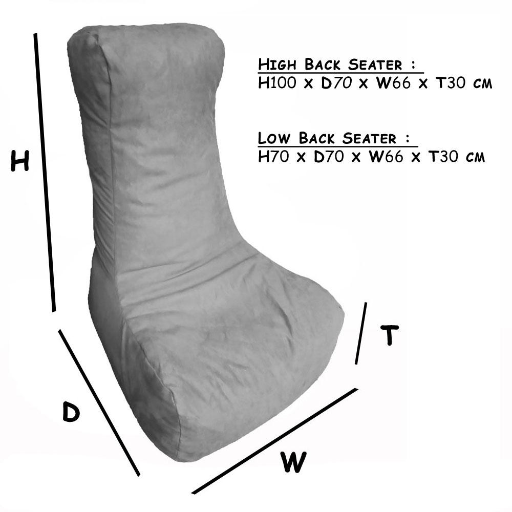 Faux Suede High Back Seaters
