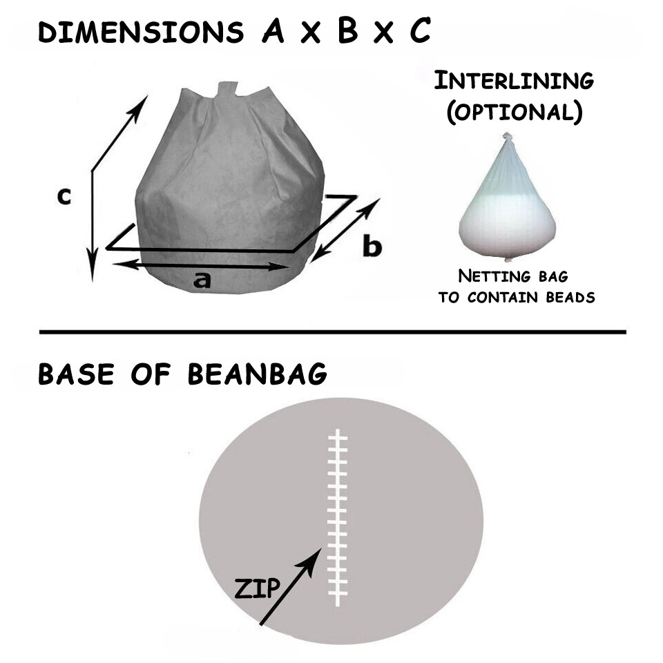 Faux Leather Beanbags Classic