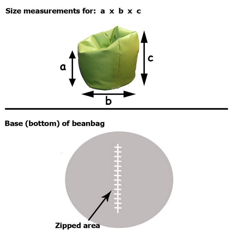 Ribbed Faux Fur Bean Bags Chunky Fur Chair